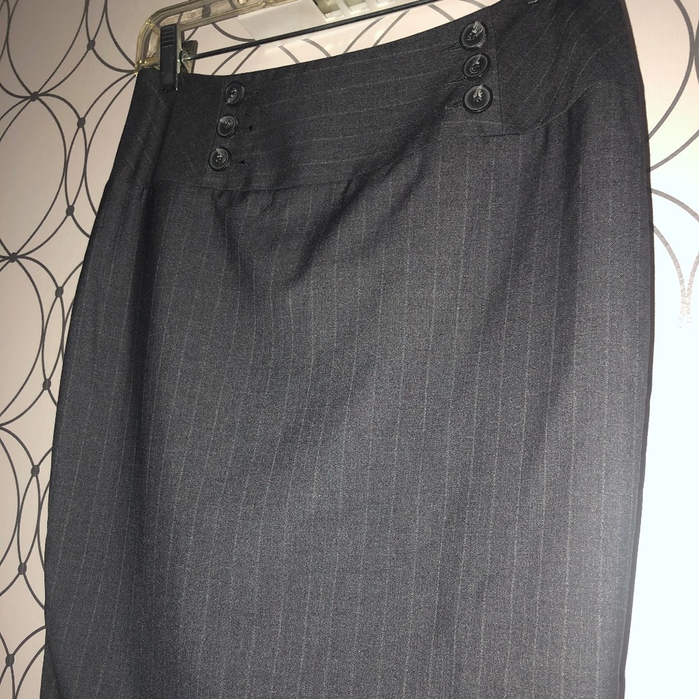Mexx Gray Pinstripe Skirt